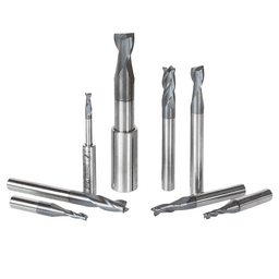 8-Piece CNC AlTiN Coated Spiral End Mill/Router Bit Collection