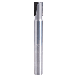 1/2" Dia x 3/4" Polycrystalline Diamond Tipped Straight Plunge Bit, Double Flute, 1/2" Shank