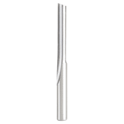 1/4" x 1-1/4 HSS Single 'O' Flute, Straight Plastic Cutting Router Bit, 1-Flute, 1/4" Shank