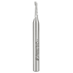 1/8" x 2-5/8" Aluminum Cutting Up-Cut Spiral Router Bit, 1-Flute, 1/4" Shank