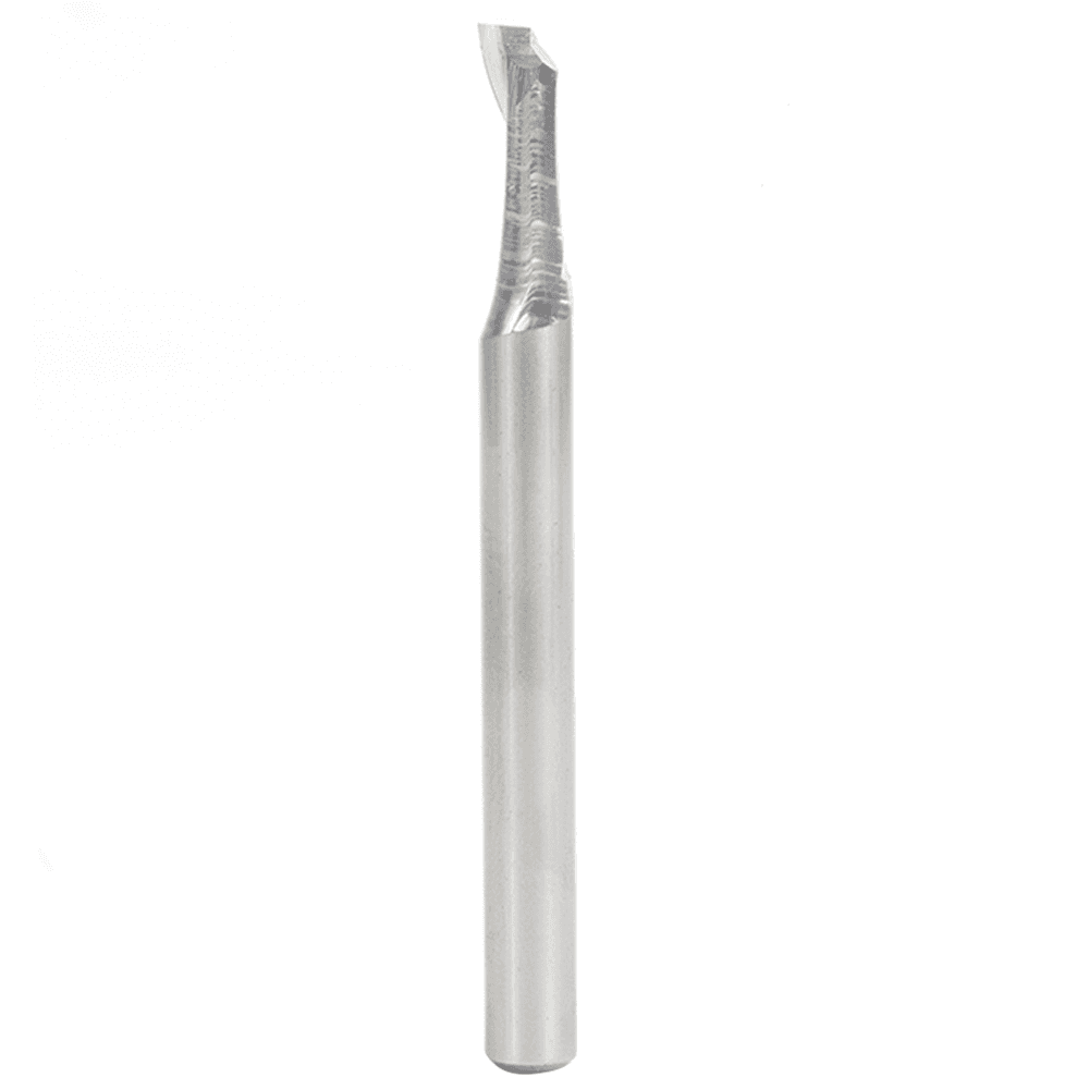 1/4" x 2-3/4" Aluminum Cutting Up-Cut Spiral Router Bit, 1-Flute, 1/4" Shank