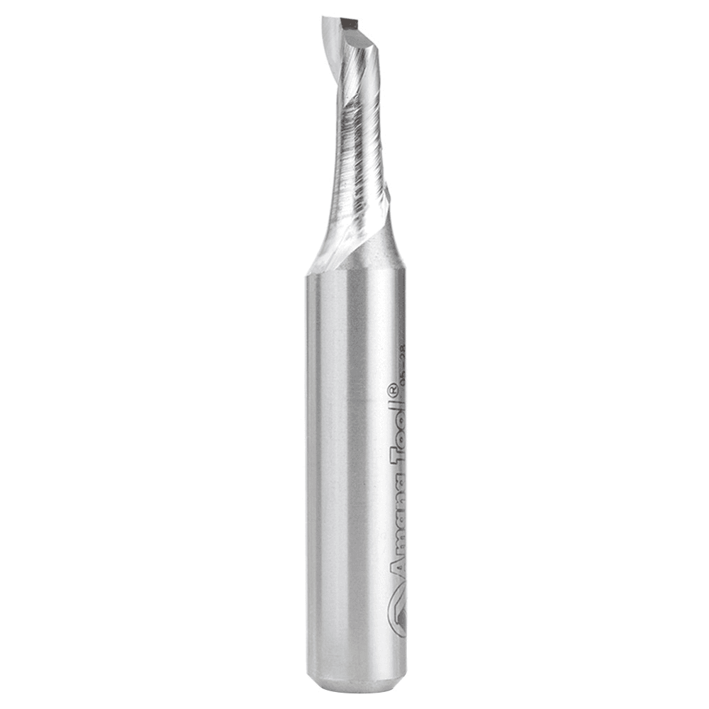 21/64" x 3-1/4" Aluminum Cutting Up-Cut Spiral Router Bit, 1-Flute, 1/2" Shank
