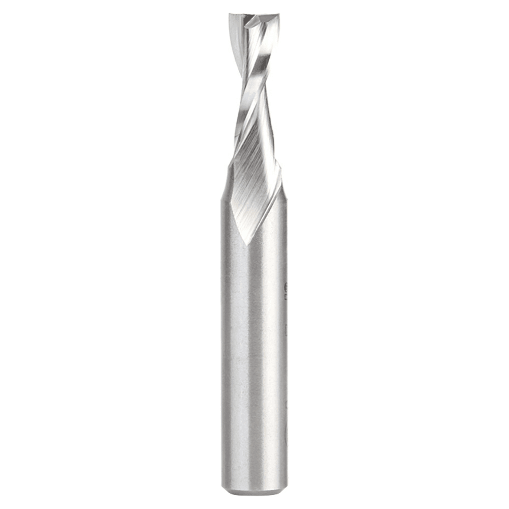 3/8" x 3-1/2" Aluminum Cutting Up-Cut Spiral Router Bit, 2-Flute, 1/2" Shank