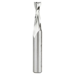 3/8" x 3-3/4" Aluminum Cutting Up-Cut Spiral Router Bit, 2-Flute, 1/2" Shank