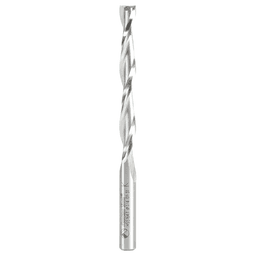 1/4" Dia x 2-1/8" Double Flute Spiral Aluminum Cutting Up-Cut Router Bit, 2 Flute, 1/4" Shank