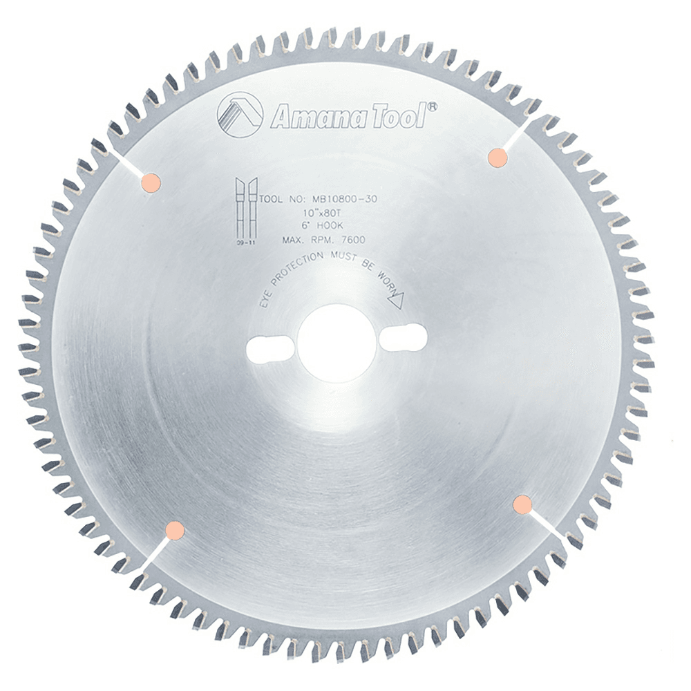 10" x 80 Teeth Double-Face Melamine Saw Blade, 30mm Bore