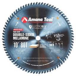 Prestige 10" x 80 Teeth Electro-Blu Non-Stick Coated Double-Face Melamine Saw Blade