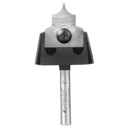 RC-1055 1/4" Radius x 7/8" x 1/2" Tru Point Roundover Insert CNC System Router Bit, 1/4" Shank
