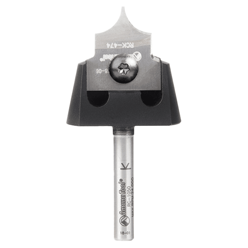 RC-1060 5/16" Radius x 7/8" x 5/16" Tru Point Roundover Insert CNC System Router Bit, 1/4" Inch Shank
