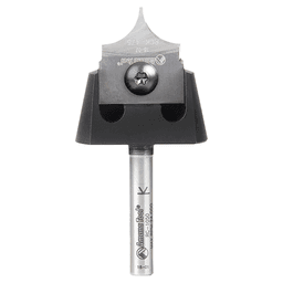 RC-1062 3/8" Radius x 7/8" x 3/8" Tru Point Roundover Insert CNC System Router Bit, 1/4" Inch Shank