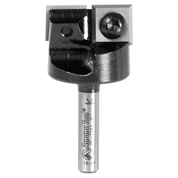 1" Dia x 15/32" Insert Carbide Mini Spoilboard Surfacing, Rabbeting, Flycutter, Slab Leveler/Surface Planer Router Bit, 1/4" Shank