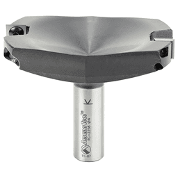 RC-2258 4" x 1/2" CNC Insert Carbide Spoilboard Surfacing, Rabbeting, Flycutter, Slab Leveler/Surface Planer Router Bit, 3/4" Shank