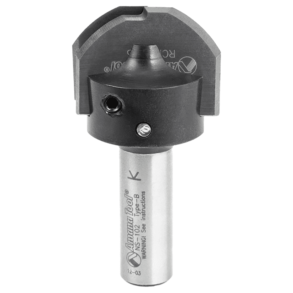 RC-2485 1-11/32" x 17/64" CNC Insert Nova System Cove Raised Panel Bit, 1/2" Shank for MDF/Wood Cabinet Door