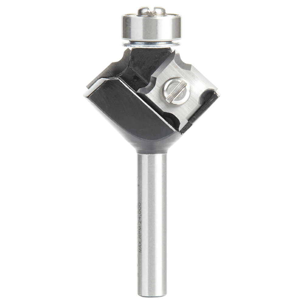 1-5/64" Dia x 3/8" x 1/16" Radius In-Tech Insert Corner Round, 2 Flute, 1/4" Shank
