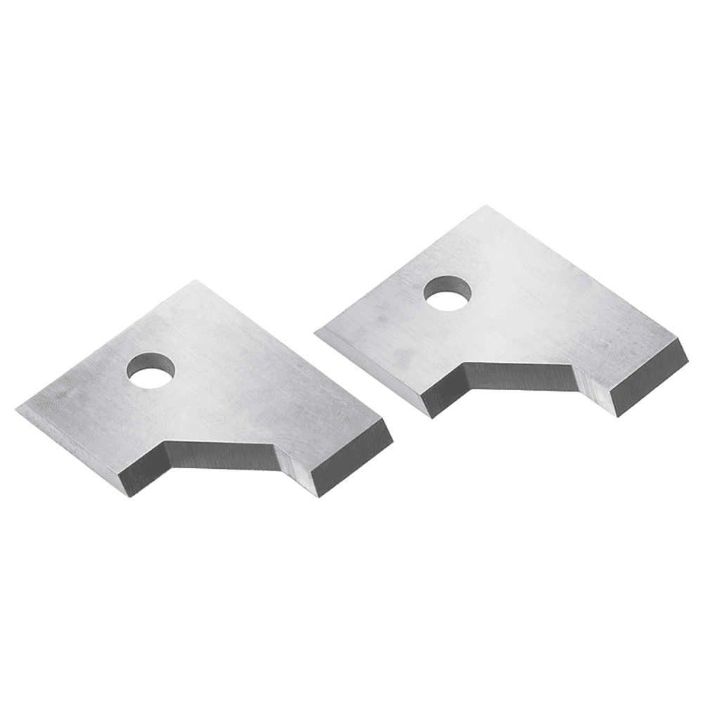 RCK-290L Solid Carbide 45° Angle Insert Knives for Double Rounding/Chamfering System RC-2212, Pair of 2