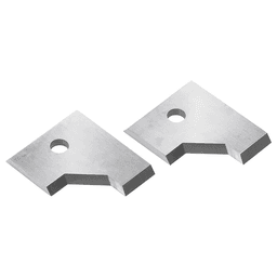 RCK-290L Solid Carbide 45° Angle Insert Knives for Double Rounding/Chamfering System RC-2212, Pair of 2