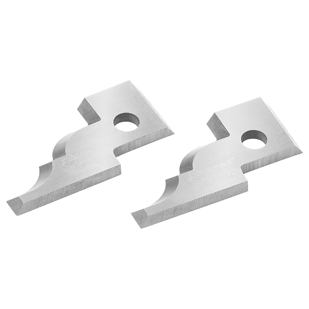 RCK-292L Solid Carbide Bead/Cove Insert Knives for Insert Profile-Counter Set, Pair of 2