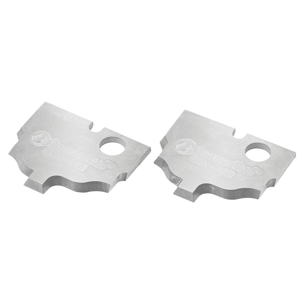 Solid Carbide Ogee MDF/Wood Plunge Form Insert Knives for RC-2482 (2 Pieces)