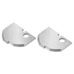 Solid Carbide Cove MDF/Wood Raised Panel Insert Knives for RC-2485 (2 Pieces)