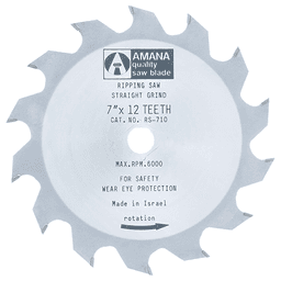 7" x 12 Teeth Ripping Circular Saw Blade
