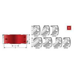 SCS-1106 68mm Multi-Piece Profile Pro Cutter Starter Set