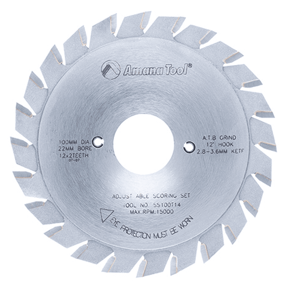 100mm x 24 Teeth Adjustable Type Scoring Saw Blade