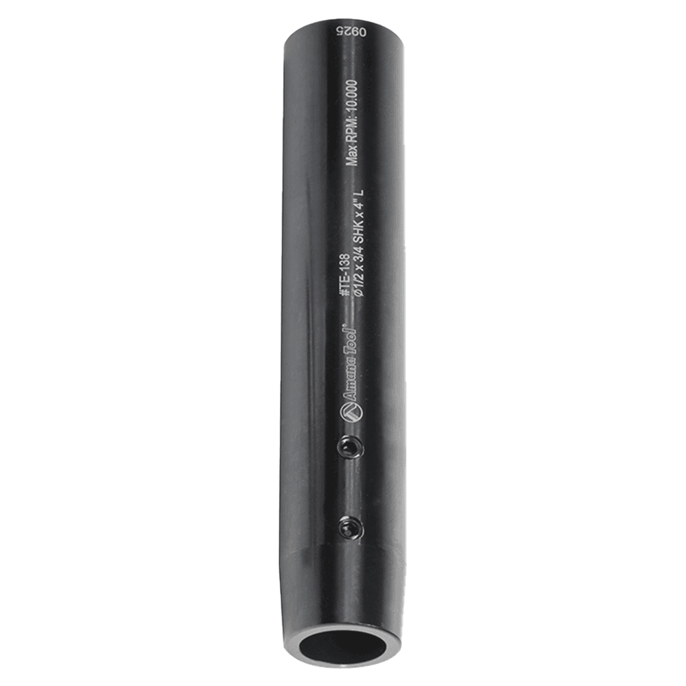 4" Length x 1/2" Inner Dia CNC Narrow Reach Tool Holder Extension, 3/4" Shank