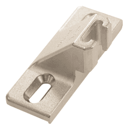 Compact 33 Edge Mount Mounting Plate, Nickel-Plated, Screw-On, 1/2" Overlay