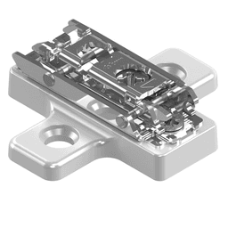 Clip Cam Adjustable Wing Mounting Plate, Nickel-Plated, Screw-On, 6mm