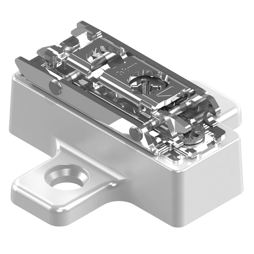 Clip Cam Adjustable Wing Mounting Plate, Nickel-Plated, Screw-On, 13mm