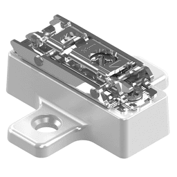 Clip Cam Adjustable Wing Mounting Plate, Nickel-Plated, Screw-On, 13mm