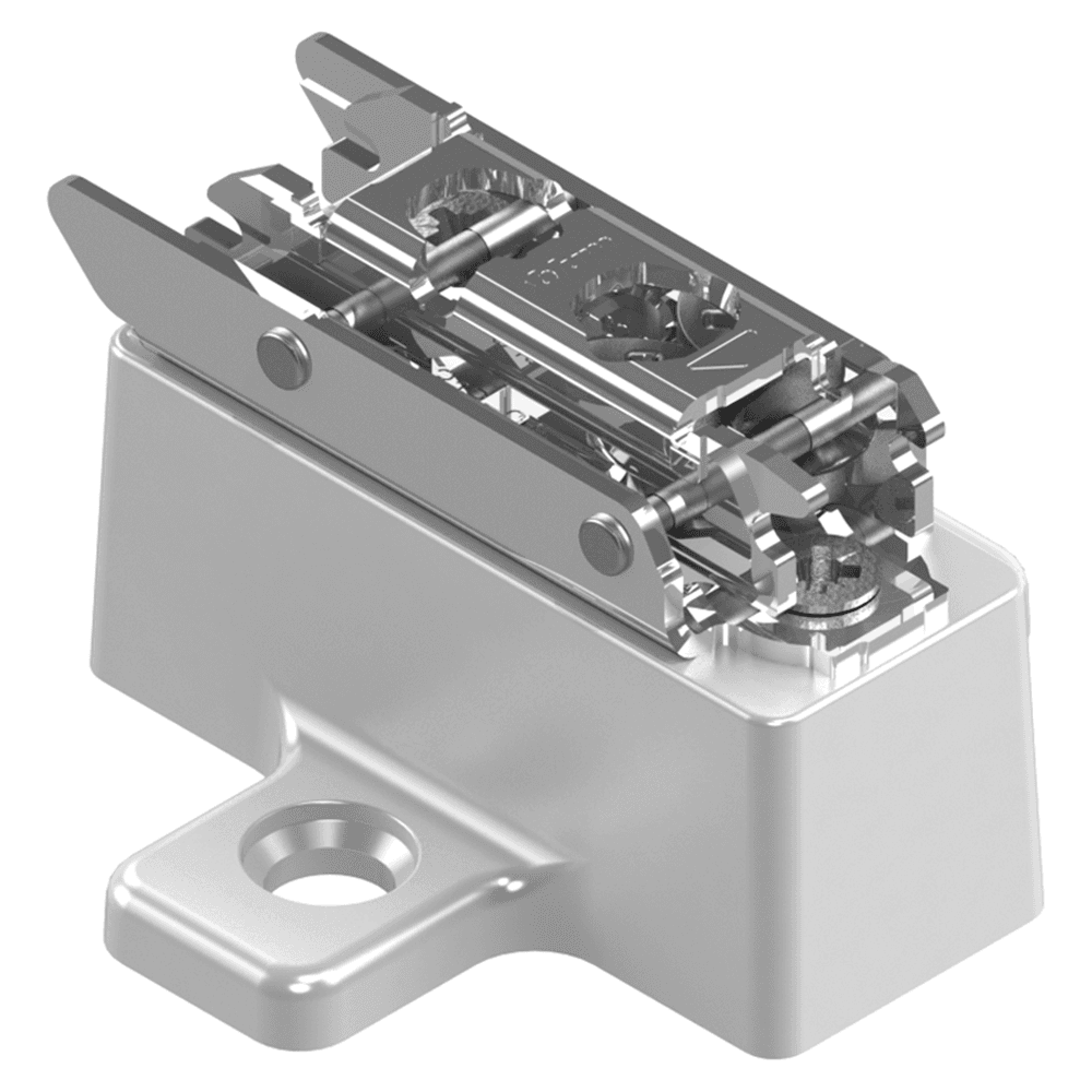 Clip Cam Adjustable Wing Mounting Plate, Nickel-Plated, Screw-On, 22mm