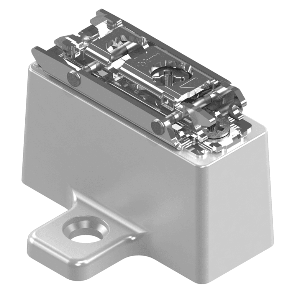 Clip Cam Adjustable Wing Mounting Plate, Nickel-Plated, Screw-On, 29mm