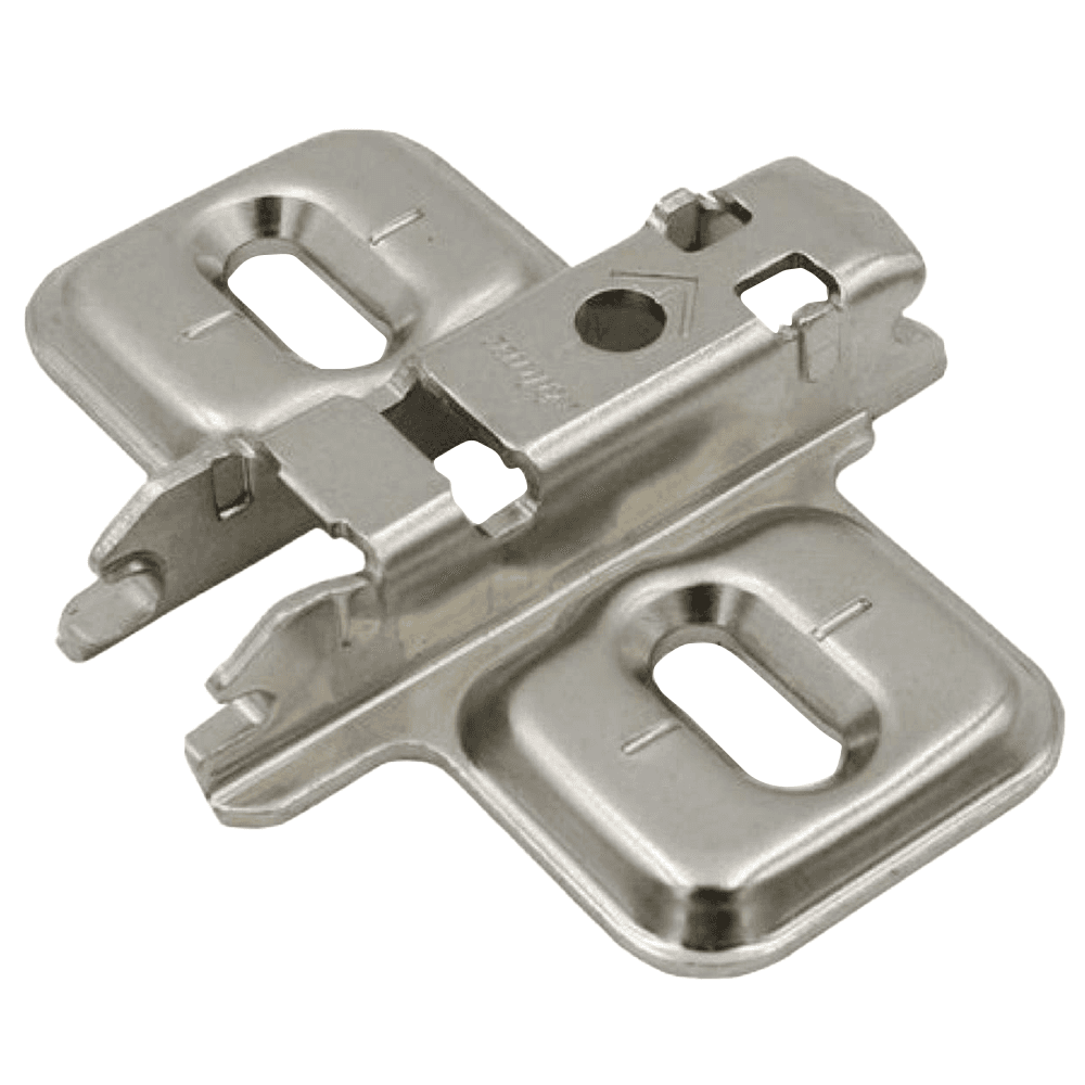 Clip Height Adjustable Wing Mounting Plate, Nickel-Plated, Screw-On, 3mm