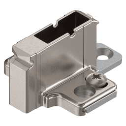 Clip 2-Piece Wing Mounting Plate, Nickel-Plated, System Screw, 18mm