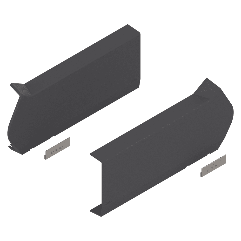 Aventos HF Large Cover Cap Set, Deep Gray