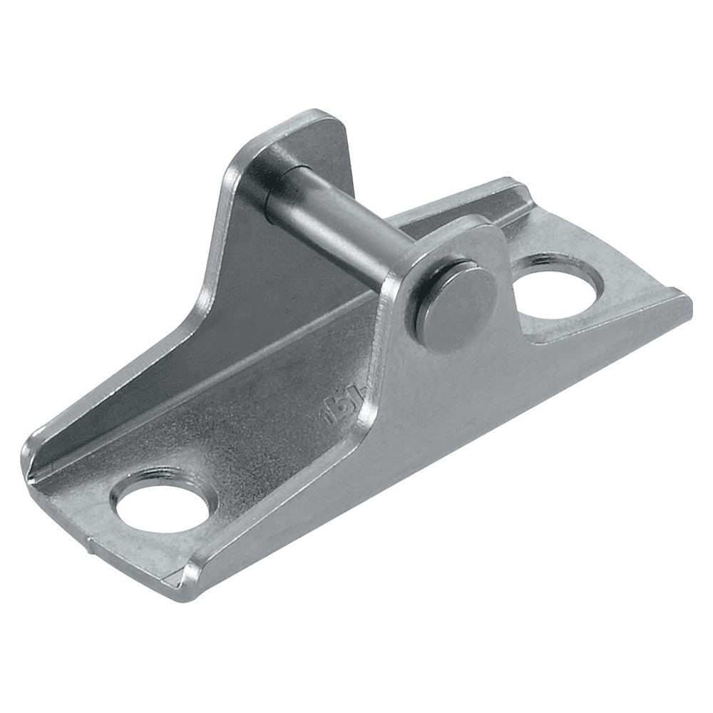 Aventos HK-XS Wood/Wide Aluminum Door Front Fixing Bracket, Nickel-Plated