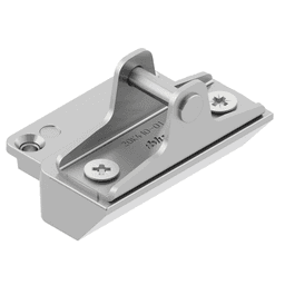 Aventos HK-XS Narrow Aluminum Door Front Fixing Bracket, Nickel-Plated
