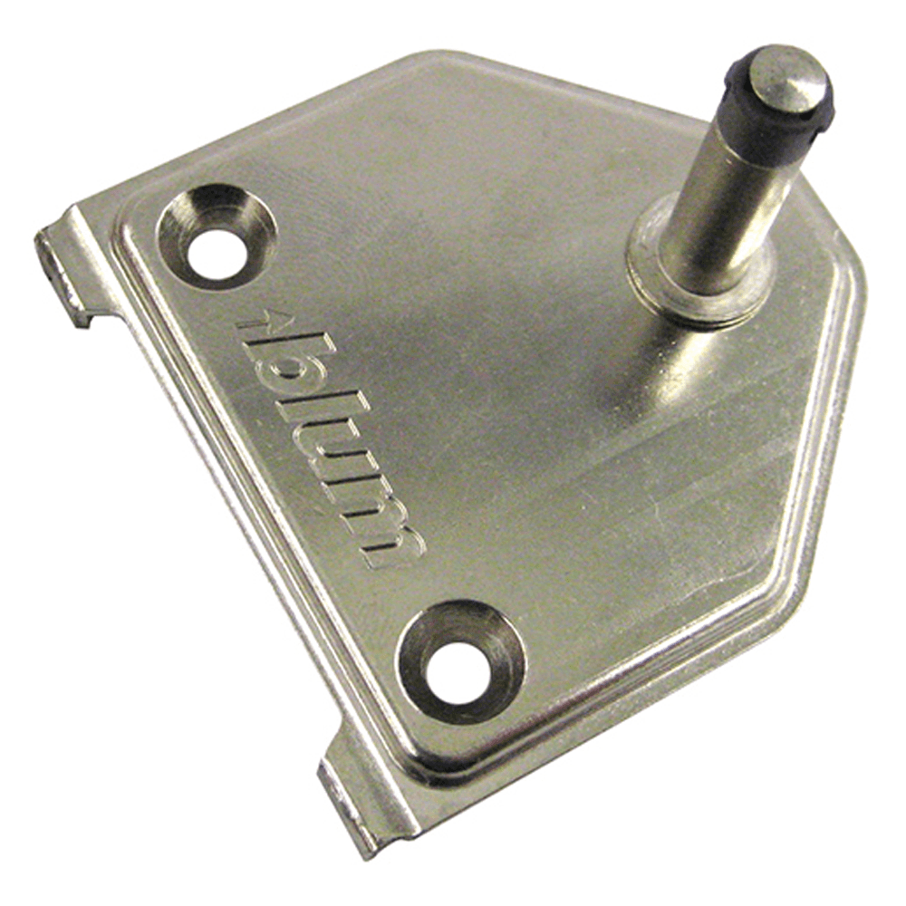 Aventos HK-XS Cabinet Mounting Plate, Nickel-Plated