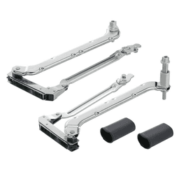 Aventos HL Lever Arm Assembly Set, Nickel-Plated, Cabinet Height 457mm - 587mm