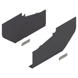 Aventos HS Large Cover Cap Set, Deep Gray
