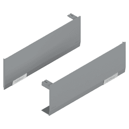Aventos HF/HS/HL Top Cover Cap Set, Light Gray/Stainless Steel