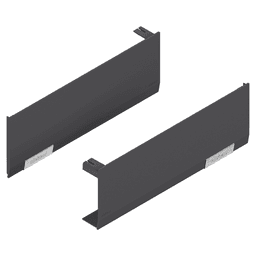 Aventos HF/HS/HL Top Cover Cap Set, Deep Gray/Stainless Steel
