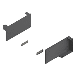 Aventos HK-Top Cover Set, Dark Gray