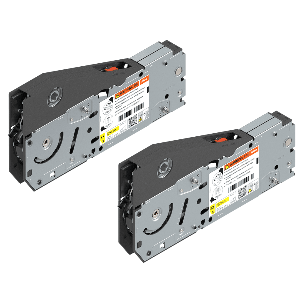 Aventos HL Top Up Lift Mechanism Set with System Screw, Zinc-Plated, Door Weight 1.5Kg - 9Kg