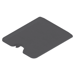 Compact Clip Small Hinge Arm Cover Cap, Deep Gray