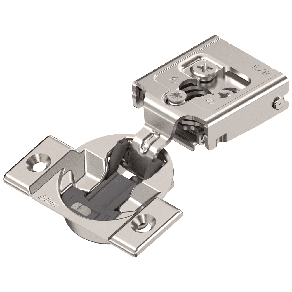 COMPACT CLIP 30C2 105° Opening Wrap-Around Face Frame Hinge,45mm Borin Pattern, Soft-Closing, 5/8" Opening, Screw-On