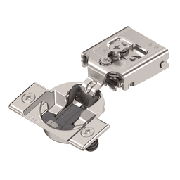 Compact 30C2 105° Opening Wrap-Around Face Frame Hinge, 45mm Boring Pattern, Soft-Closing, 5/8" Overlay, Dowelled