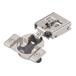 Compact 30C2 105° Opening Edge-Mount Face Frame Hinge, 45mm Boring Pattern, Soft-Closing, 1/2" Overlay, Dowelled