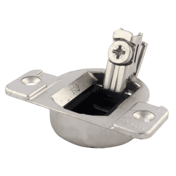 Compact 33 110° Opening Wrap-Around Face Frame Hinge, 45mm Boring Pattern, Self-Closing, Screw-On